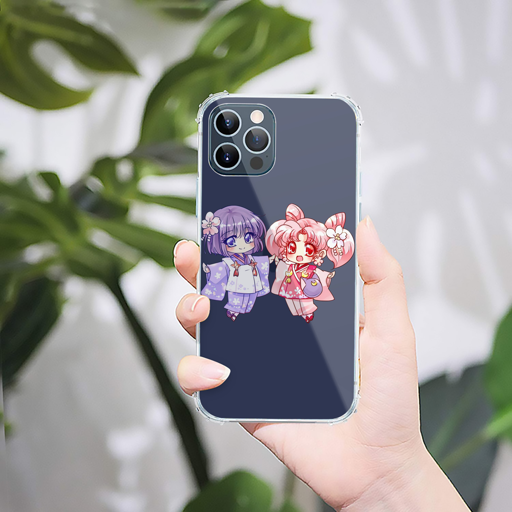 （画像用） 美少女戦士セーラームーン ちびうさ Sailor Moon Chibiusa Tsukino Usagi Small Lady Serenity 【iPhone 12シリーズ対応】透明スマホケース（クリアソフトケース）
